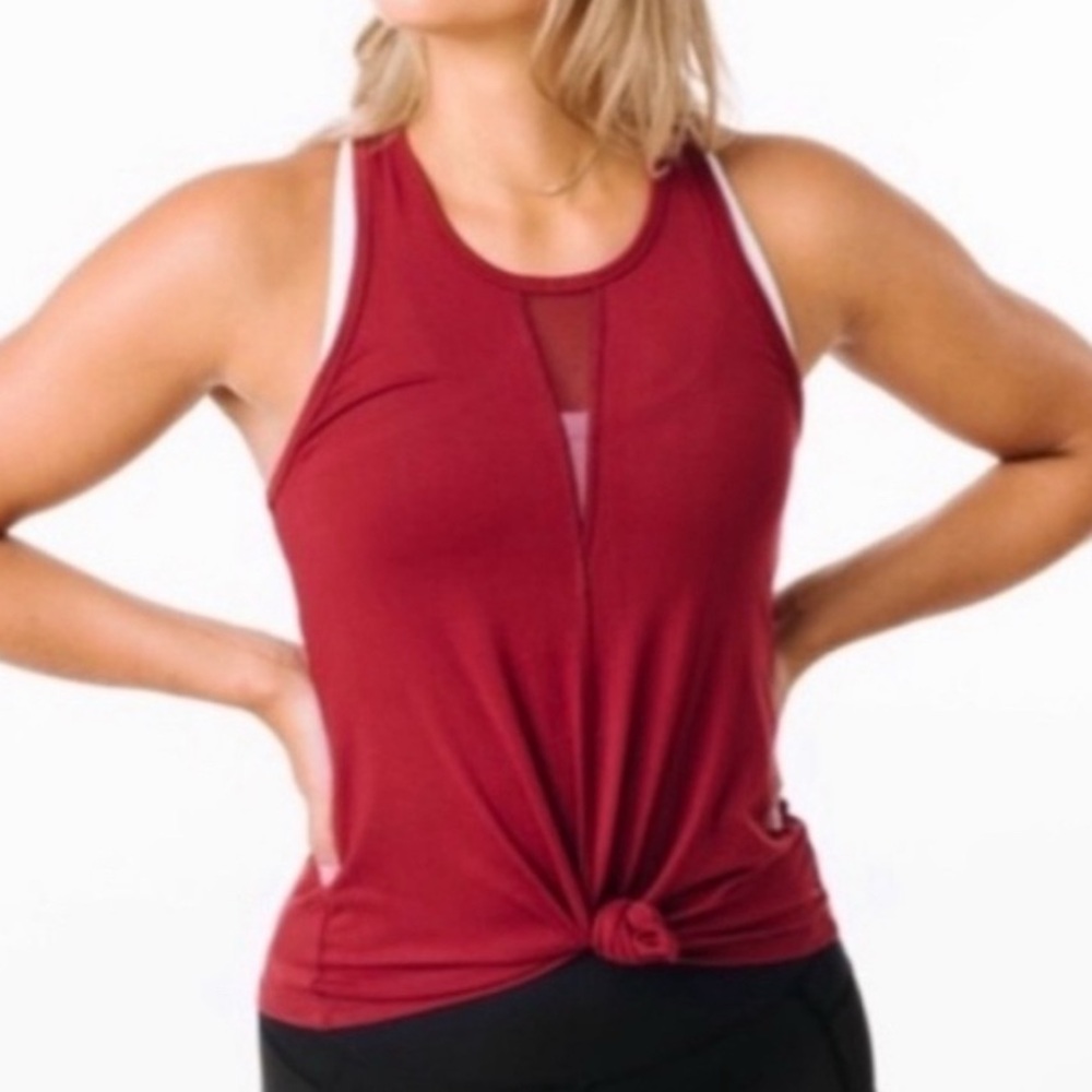 *3 for $10* ZYIA medium cranberry effortless tank